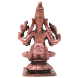 Copper Hayagriva Idol Handcrafted Traditional Chola Style Murti for Pooja, Home Decor, Gifting & Temple Worship, Brown, 4.5 Inch, 1 Piece