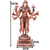 Copper Sri Maha Varahi Devi Idol Handcrafted Traditional Chola Varahamukhi Murti for Pooja, Home Decor & Gifting, Brown, 5.5 Inch, 1 Piece