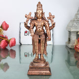 Copper Vishnu Idol