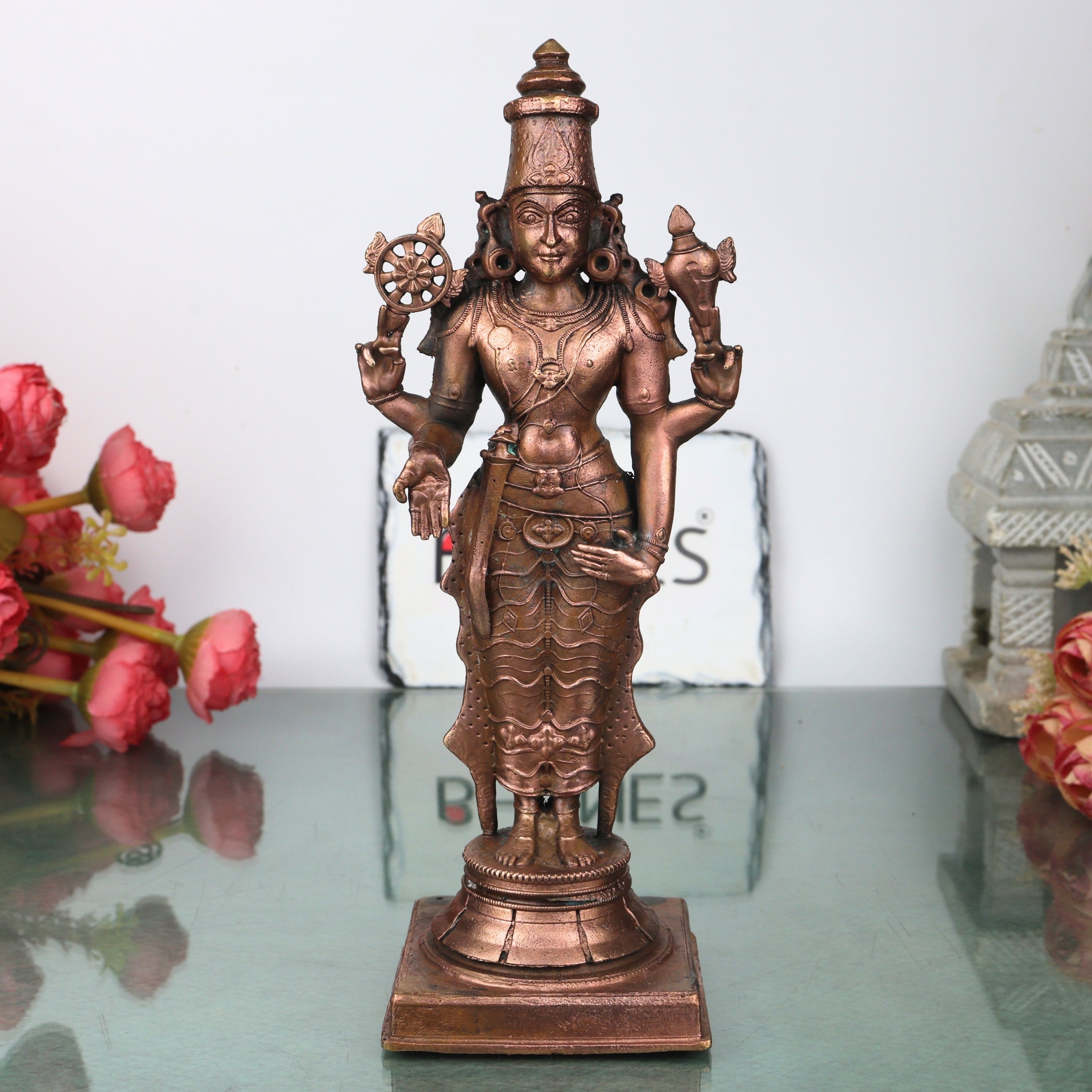 Copper Vishnu Idol