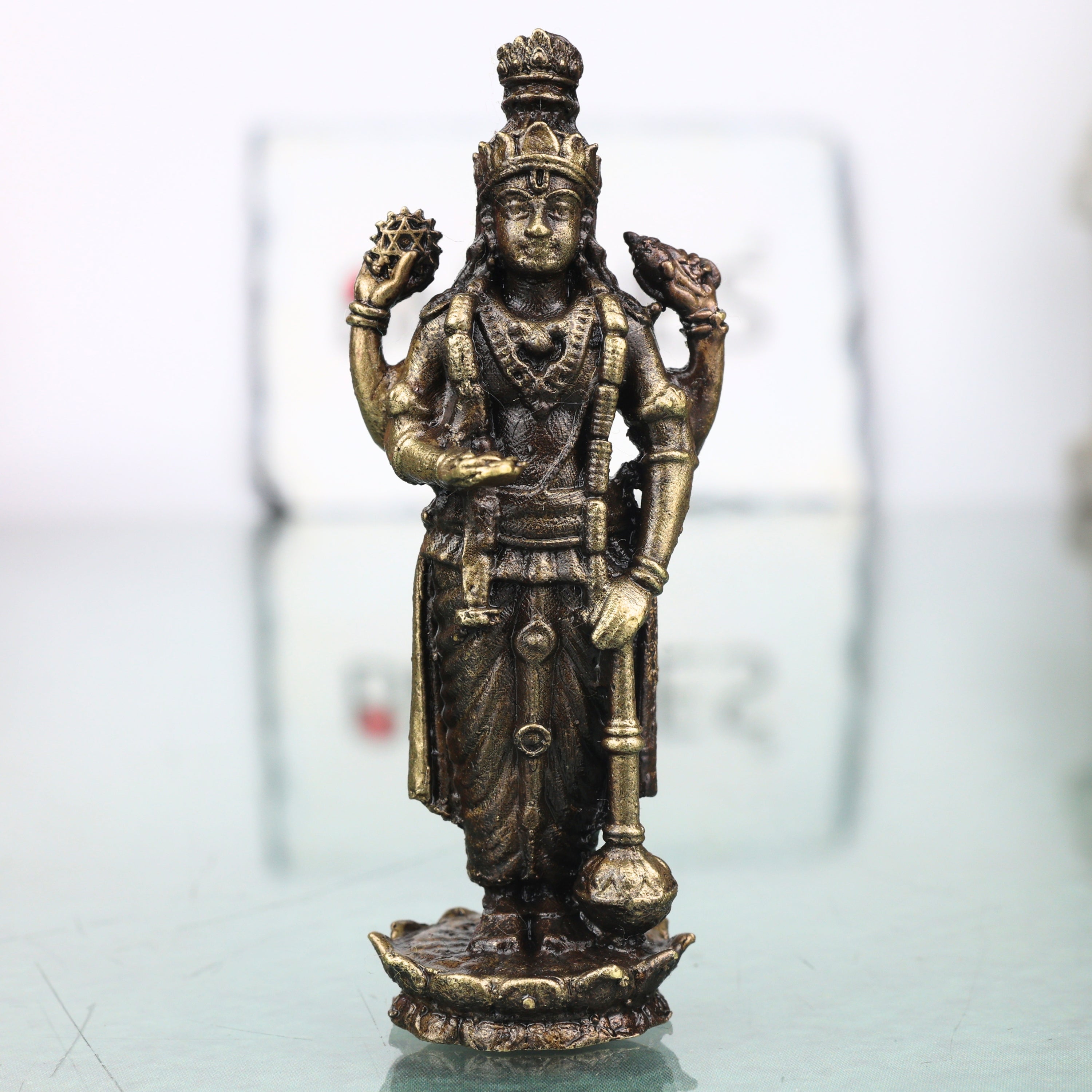 Brass Lord Vishnu Idol