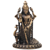 Brass Kartikeya Idol Handcrafted Murugan Subrahmanya Skanda Traditional Chola Murti for Pooja Decor & Gifting, Gold, 2.5 Inch, 1 Piece