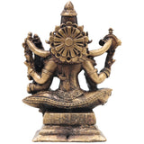 Brass Lakshmi Narasimha Idol, Handcrafted Traditional Narahari Murti for Pooja, Home Decor & Spiritual Gifting, Gold, 3 Inch, 1 Piece