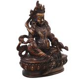 Brass Kuber Idol Murti, Handcrafted Lord Kubera Vaishravana Traditional Chola Statue for Pooja, Decor & Gifting, Gold, 9 Inch, 1 Piece