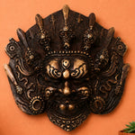 Brass Kala Bhairava Face