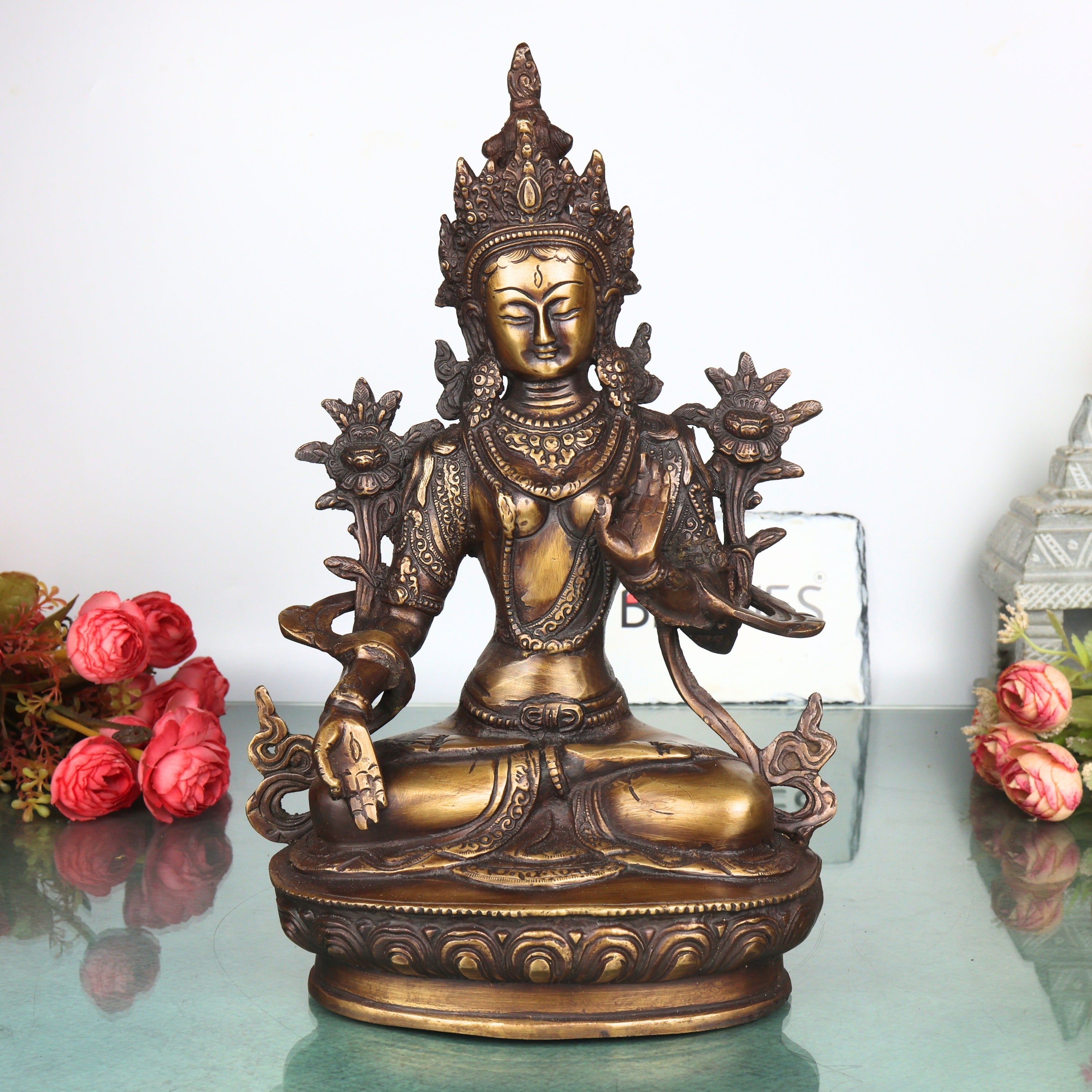  Brass White Tara Idol 