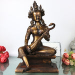 Brass Saraswati Idol