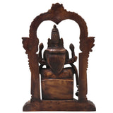 Brass Padmavati Devi Idol Handcrafted Alamelu Manga Murti Traditional Chola Style for Pooja Home Decor & Gifting, Gold, 13 Inch, 1 Piece