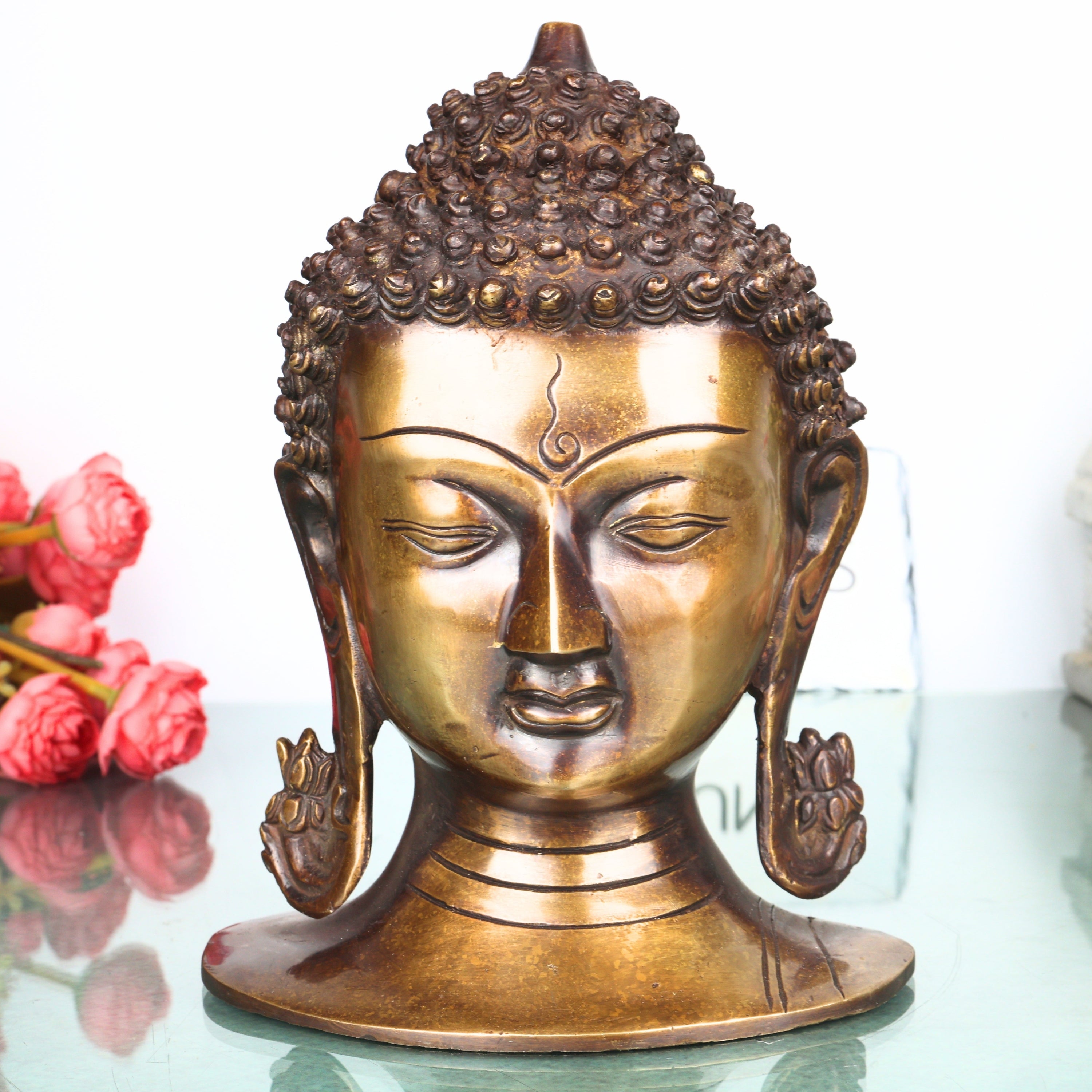 Brass Buddha Head
