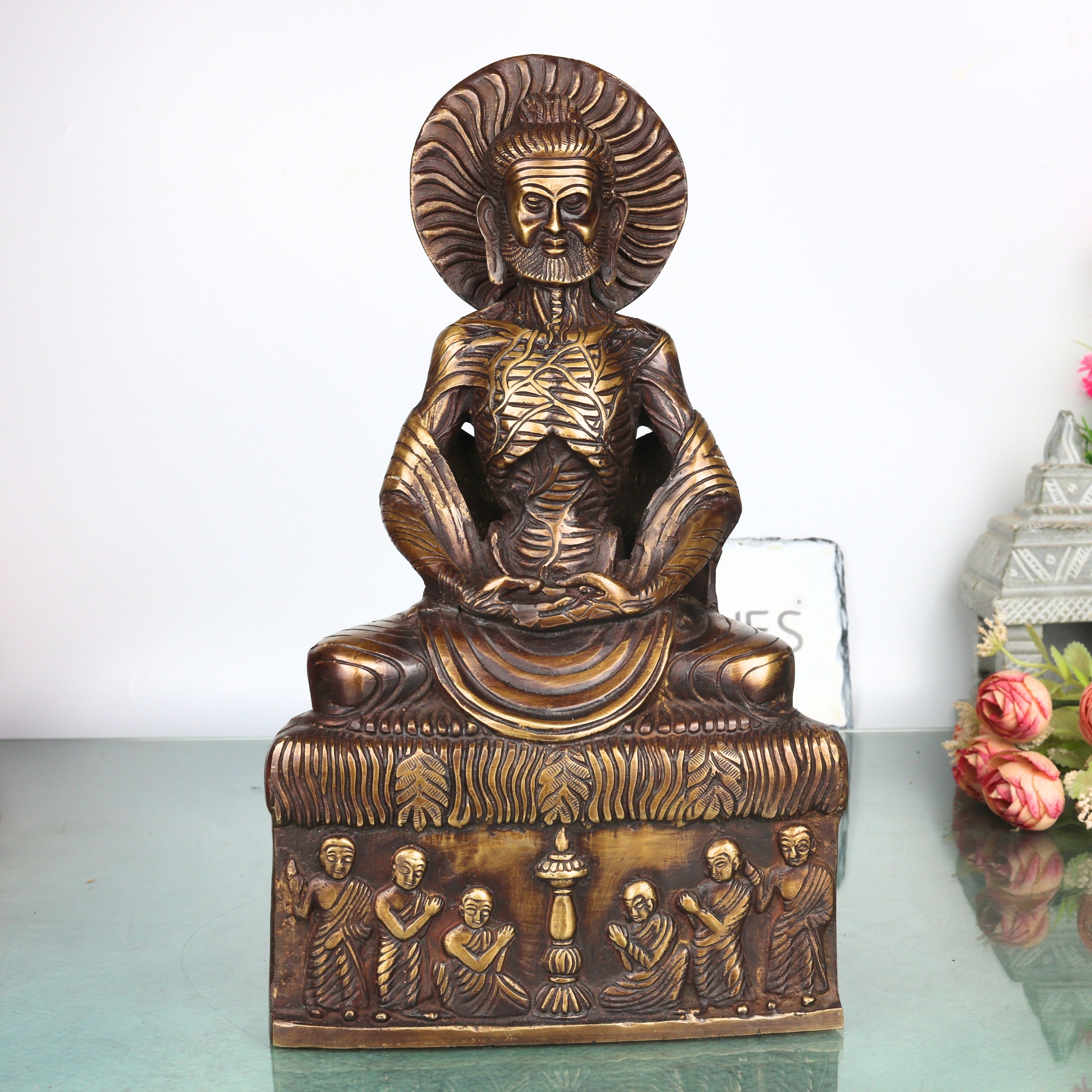 Brass Fasting Buddha