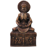 Brass Fasting Buddha Idol Statue, Handcrafted Ascetic Shakyamuni Gautama Sculpture for Pooja, Home Decor & Gifting, Gold, 12.5 Inch, 1 Piece