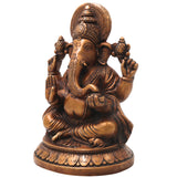 Brass Ganesha Ganapati Vinayaka Idol for Pooja, Home Decor & Gifting Handcrafted Traditional Chola Murti, Gold, 9 Inch, 1 Piece