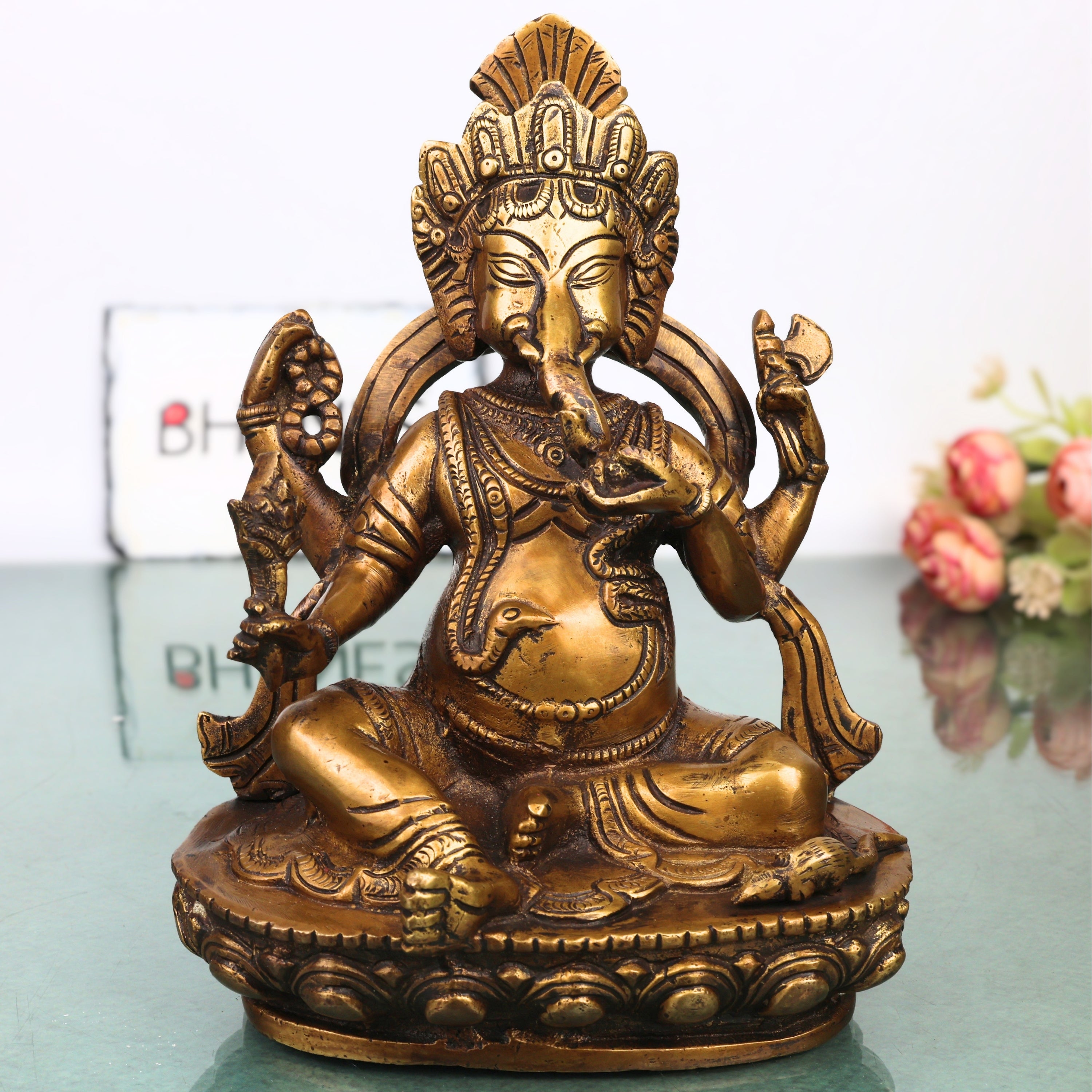 Brass Ganesha Idol