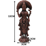 Copper Parameswari Idol Adi Shakti Mahadevi Murti for Pooja, Temple Decor, Traditional Chola Gift, Brown, 5 Inch, 1 Piece