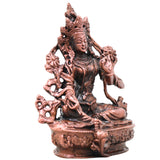 Copper Tara Devi Idol, Maa Tara Mahavidya Murti for Pooja, Home Temple, Vastu & Spiritual Gifting, Brown, 4 Inch, 1 Piece