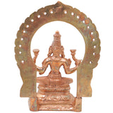 Bronze Lakshmi Idol Murti, Mahalakshmi Goddess Statue for Pooja, Home Decor & Spiritual Gifting, Gold, 8 Inch, 1 Piece