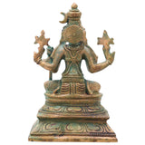 Bronze Bhuvaneshwari Devi Idol for Pooja, Home Temple Decor, Spiritual Gifting & Vastu, Brown, 6 Inch, 1 Piece