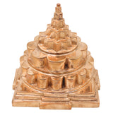 Bronze Mahameru Sri Chakra Yantra for Pooja, Vastu, Home Decor & Auspicious Gifting, Gold, 4.5 Inch, 1 Piece