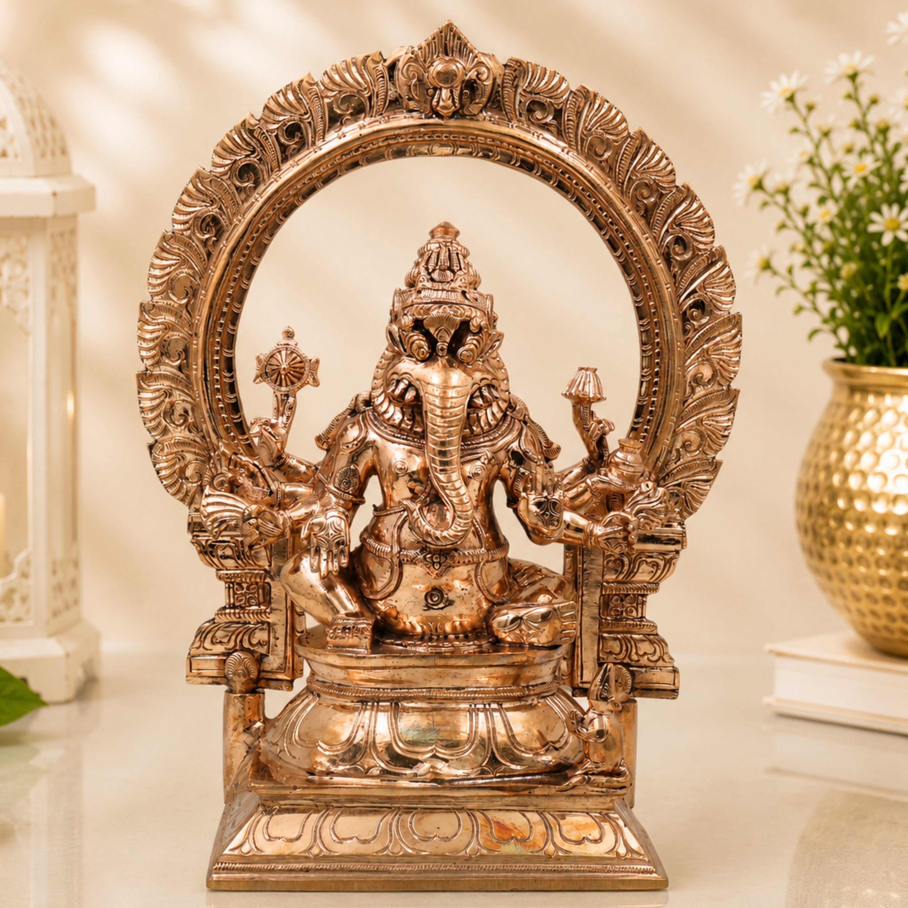 Bronze Narasimha Ganesha