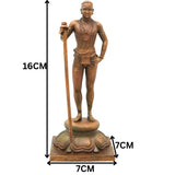 Bronze Palani Murugan Idol, Dhandayuthapani Subramanya Murti for Pooja, Home Decor & Gifting, Brown, 6.5 Inch, 1 Piece
