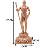 Bronze Palani Murugan Idol, Dhandayuthapani Subramanya Murti for Pooja, Home Decor & Gifting, Gold, 6.5 Inch, 1 Piece