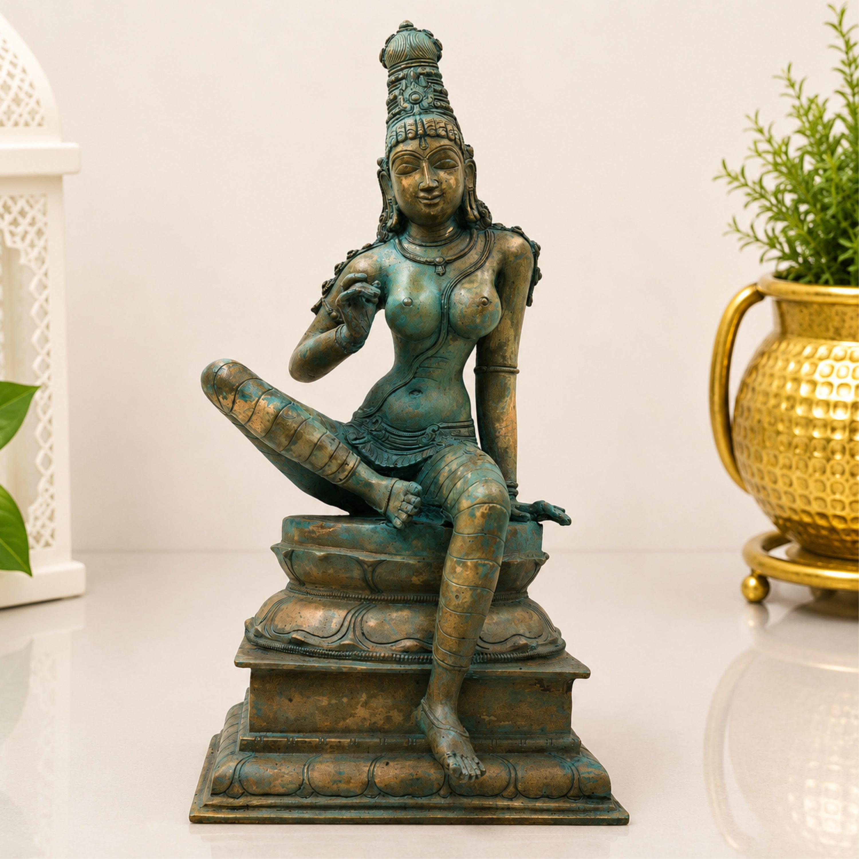  Bronze Parvati Idol 