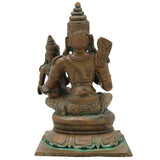 Bronze Rama Sita Murti, Sri Ramachandra Janaki Vigraha for Pooja, Home Decor & Gifting, Brown, 7.5 Inch, 1 Piece