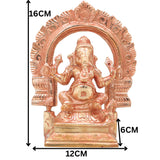 Bronze Ganesha Idol, Handcrafted Chola Ganapati Vinayaka Statue for Pooja, Home Temple, Decor & Gifting, Gold, 6.5 Inch, 1 Piece