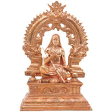 Bronze Adi Shankaracharya Idol, Handcrafted Chola Style Jagadguru Murti for Pooja, Home Decor & Spiritual Gifting, Gold, 6.5 Inch, 1 Piece