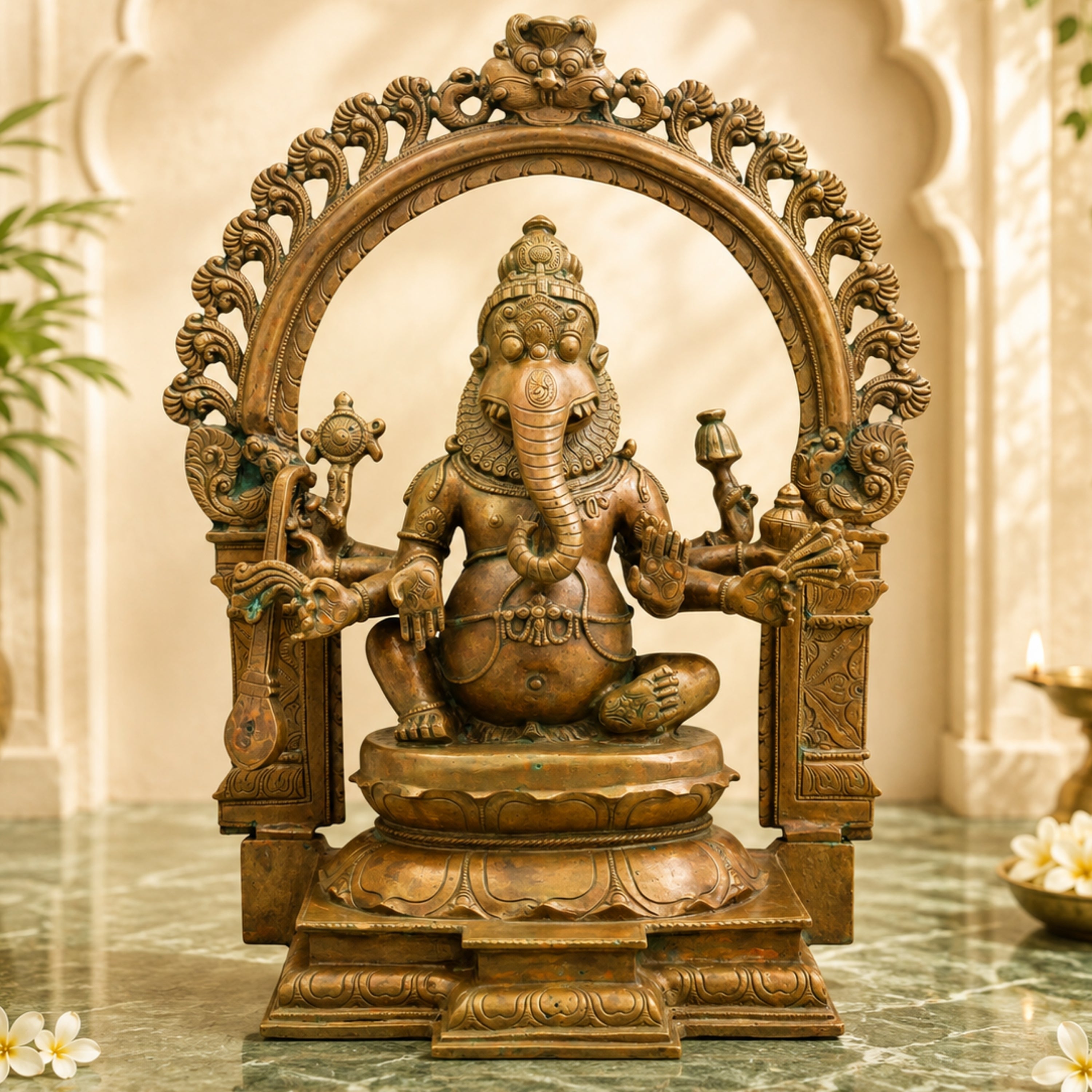  Bronze Narasimha Ganesha 