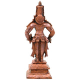 Copper Vittal Idol Vitthal Vithoba Panduranga Murti Handcrafted Traditional Chola Pooja Home Decor Gifting Statue, Brown, 5 Inch, 1 Piece