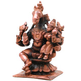 Copper Sri Lakshmi Hayagriva Murti Handcrafted Traditional Hayagreeva Perumal Idol for Pooja Home Decor Gift, Brown, 3 Inch, 1 Piece