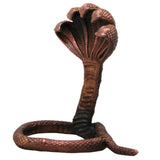 Copper Naga Devata Idol Handcrafted Traditional Nagaraja Sarpa Murti for Pooja Temple Decor & Spiritual Gifting, Brown, 2.5 Inch, 1 Piece