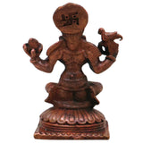 Copper Lakshmi Idol Handcrafted Traditional Tamra Lakshmi Vigraha for Pooja, Vastu, Home Decor & Gifting, Brown, 1.5 Inch, 1 Piece