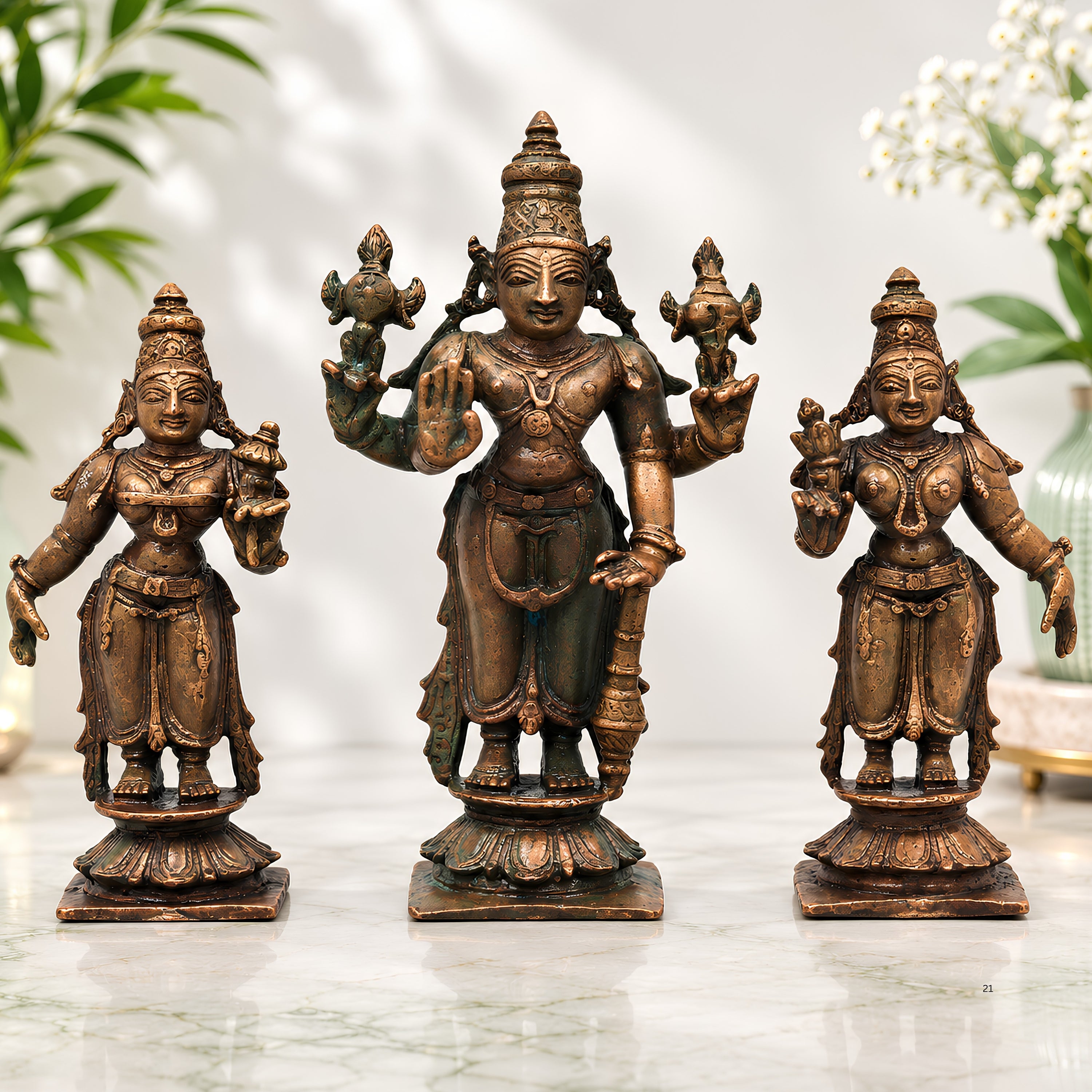  Vishnu Sri Devi &amp; Bhu devi 