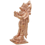 Bronze Hanuman Idol Handcrafted Chola Bajrangbali Anjaneya Murti for Pooja, Temple Decor & Spiritual Gifting, Gold, 3 Inch, 1 Piece
