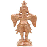 Bronze Garuda Dev Idol Handcrafted Chola Vainateya Pakshiraja Murti for Pooja Home Decor Traditional Gift, Gold, 3 Inch, 1 Piece