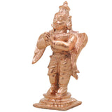 Bronze Garuda Dev Idol Handcrafted Chola Vainateya Pakshiraja Murti for Pooja Home Decor Traditional Gift, Gold, 3 Inch, 1 Piece