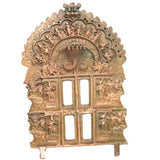 Bronze Prabhavali in Antique Finish Sacred Temple Arch for God Idol, Mandir Pooja, Home Decor & Gifting, Brown, 8 Inch, 1 Piece