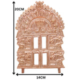 Bronze Prabhavali Sacred Temple Arch for God Idol, Mandir Pooja, Home Decor & Gifting, Gold, 8 Inch, 1 Piece