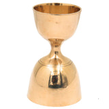 Brass Measuring Cup for Wine & Beverage Serving, Handcrafted Traditional Measurement Vessel, Luxury Gift, Gold, 3.5 Inch, 1 Piece