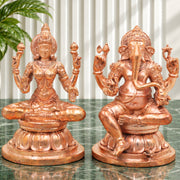 Bronze Ganesha Lakshmi Idol