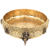 Ashtalakshmi Brass Pooja Bowl, Goddess Lakshmi Worship Vessel for Temple, Vastu Decor & Gifting, Gold, 4 Inch, 1 Piece