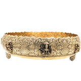 Ashtalakshmi Brass Pooja Bowl, Goddess Lakshmi Worship Vessel for Home Decor, Temple & Gifting, Gold, 3.5 Inch, 1 Piece