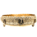 Ashtalakshmi Brass Pooja Bowl, Goddess Lakshmi Worship Vessel for Home Decor, Temple & Gifting, Gold, 3.5 Inch, 1 Piece