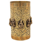 Ashta Lakshmi Brass Seru Measuring Bowl, Maha Lakshmi Pooja Vessel for Home Decor, Vastu & Gifting, Gold, 6.5 Inch, 1 Piece