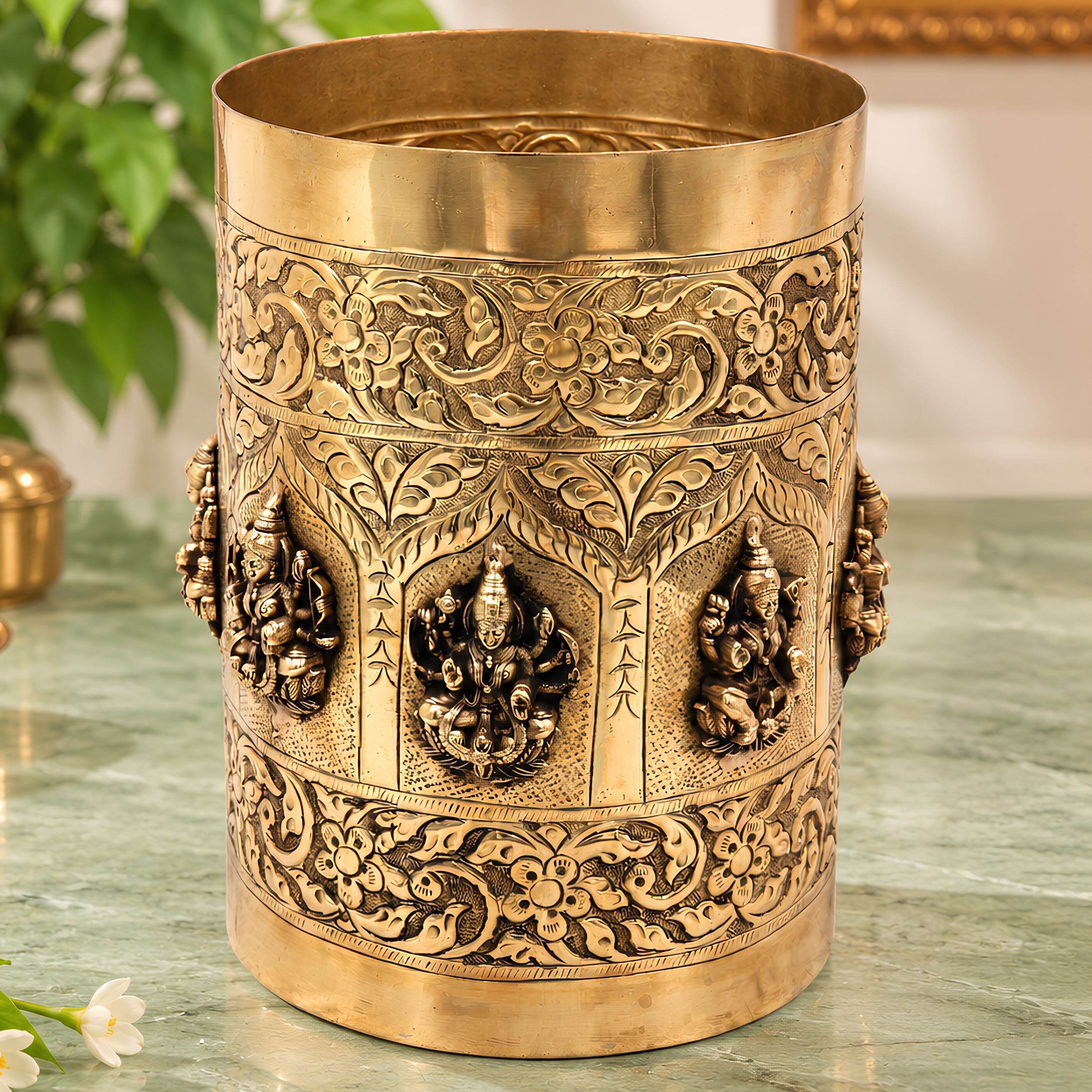  Asta Lakshmi Grains measuring puja pot