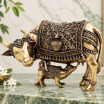 Brass Kamdhenu Cow Idol