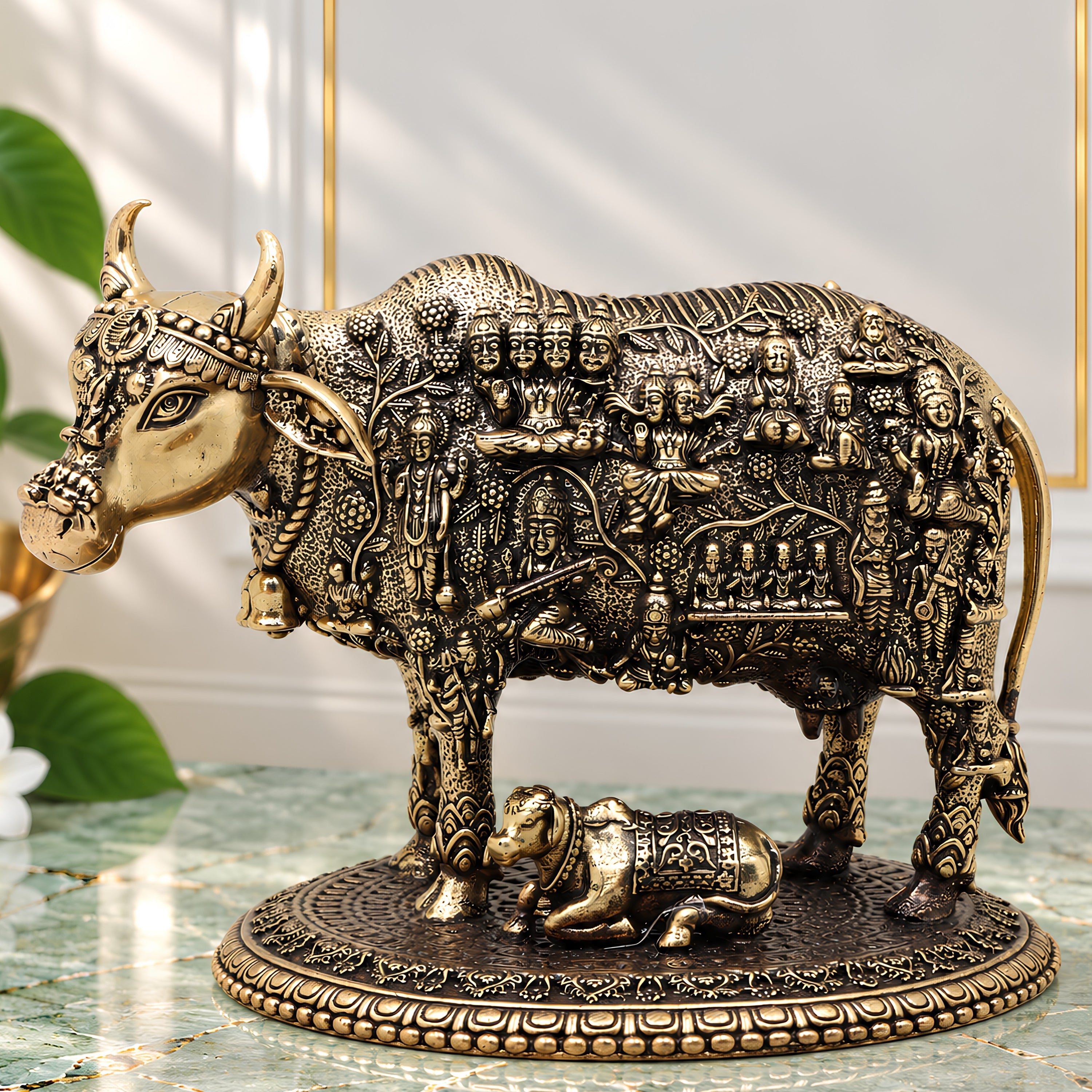 Kamadhenu Brass Statue
