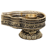 Brass Shivling Lingam Stand Idol, Handcrafted Shiva Linga Peetham for Pooja, Home Decor & Gifting, Gold, 2 Inch, 1 Piece